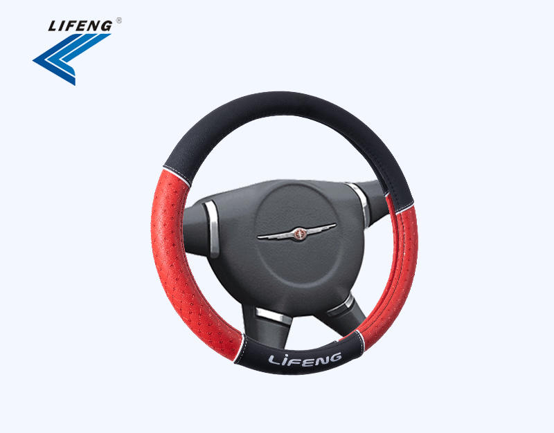 Custom Leather Universal Car Wrapped Steering Wheel Cover